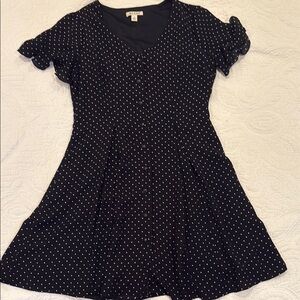 Miami White and Black and White Polka Dot Dress